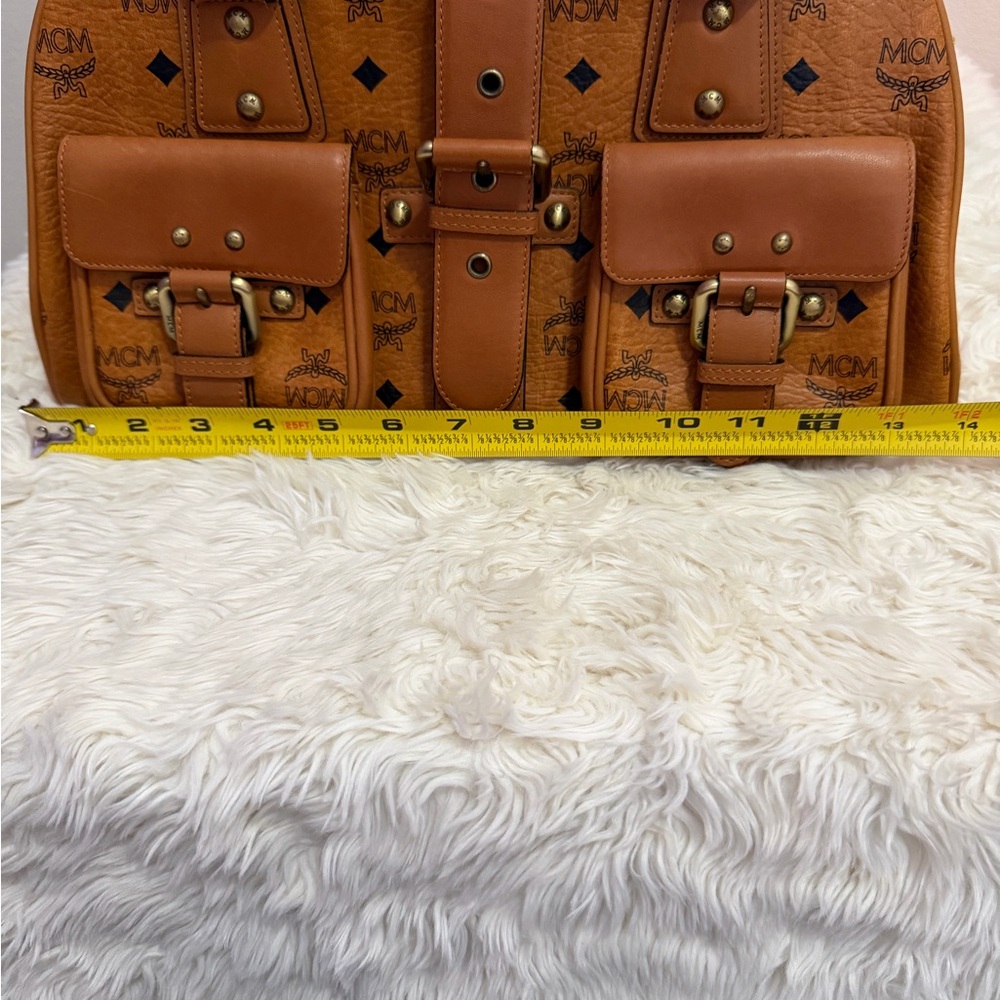 MCM Brown Leather Shoulder Bag - Picture 12 of 14